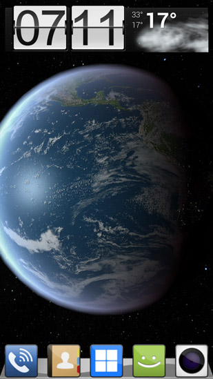 Earth HD deluxe edition - ladda ner levande bakgrundsbilder till Android 1 mobiler.