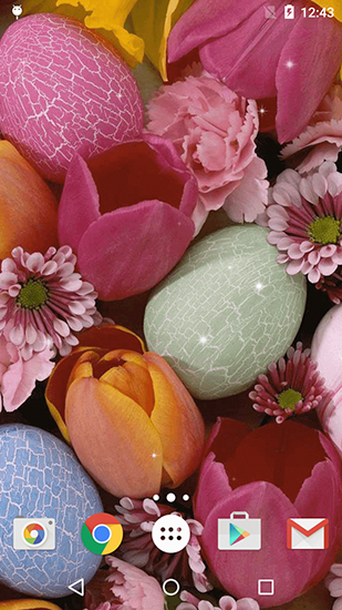 Gratis levande bakgrundsbilder Easter eggs på Android-mobiler och surfplattor.