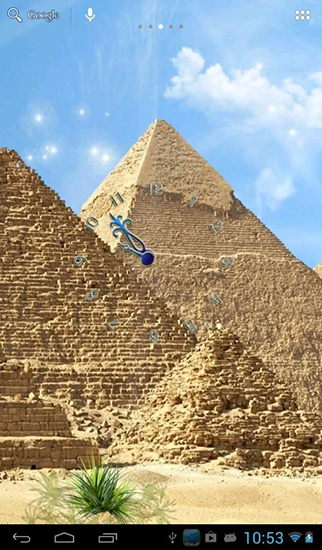 Gratis Landskap live wallpaper för Android på surfplattan arbetsbordet: Egyptian pyramids.