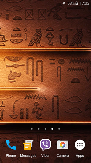 Gratis Interactive live wallpaper för Android på surfplattan arbetsbordet: Egyptian theme.