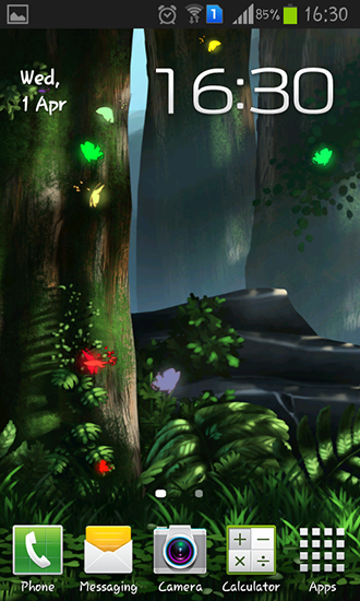 Fairy forest - ladda ner levande bakgrundsbilder till Android 4.4.4 mobiler.