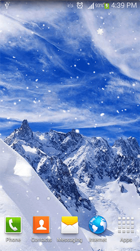 Ladda ner Falling snow - gratis live wallpaper för Android på skrivbordet.
