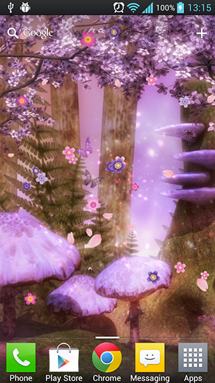 Fantasy sakura - ladda ner levande bakgrundsbilder till Android 9.3.1 mobiler.
