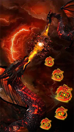 Ladda ner Fire dragon 3D - gratis live wallpaper för Android på skrivbordet.