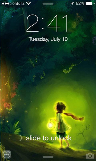 Firefly - ladda ner levande bakgrundsbilder till Android 4.2.1 mobiler.