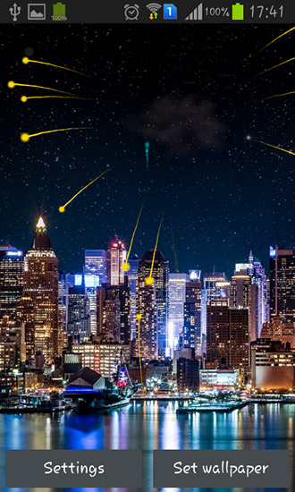 Fireworks 2015 - ladda ner levande bakgrundsbilder till Android 2.3 mobiler.