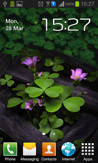 Gratis Växter live wallpaper för Android på surfplattan arbetsbordet: Flowers 3D.