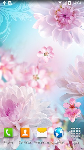 Flowers by Live wallpapers 3D - ladda ner levande bakgrundsbilder till Android 4.0.3 mobiler.