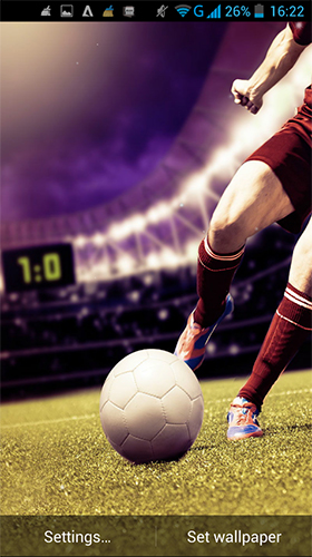 Ladda ner Football by LWP World - gratis live wallpaper för Android på skrivbordet.