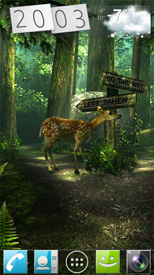 Forest HD - ladda ner levande bakgrundsbilder till Android 2.0 mobiler.