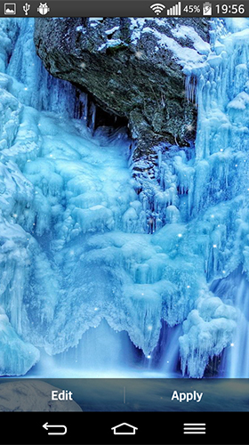 Ladda ner Frozen waterfall - gratis live wallpaper för Android på skrivbordet.