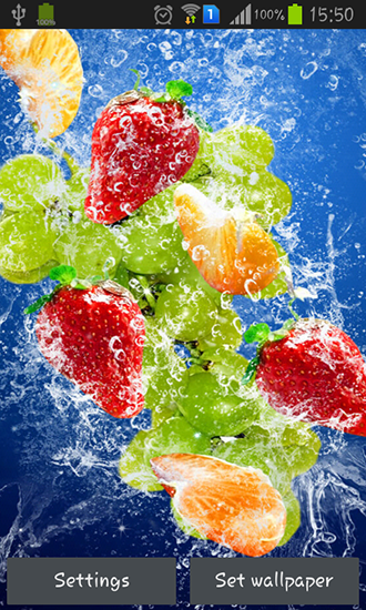 Fruits - ladda ner levande bakgrundsbilder till Android 4.4 mobiler.