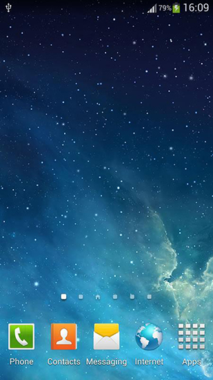 Galaxy: Parallax - ladda ner levande bakgrundsbilder till Android 4.2.1 mobiler.