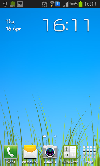 Grass - ladda ner levande bakgrundsbilder till Android 2.3 mobiler.