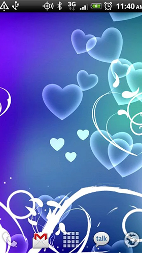 Ladda ner Hearts by Kittehface Software - gratis live wallpaper för Android på skrivbordet.