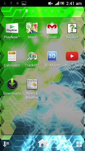 Hex screen 3D - ladda ner levande bakgrundsbilder till Android 1.0 mobiler.