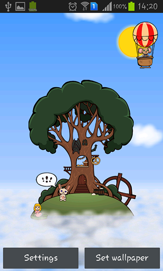 Home tree - ladda ner levande bakgrundsbilder till Android 4.3.1 mobiler.
