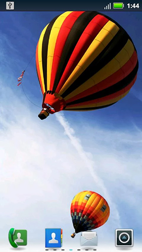 Gratis levande bakgrundsbilder Hot air balloon by Socks N' Sandals på Android-mobiler och surfplattor.