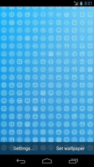 Gratis Logotyper live wallpaper för Android på surfplattan arbetsbordet: Iconography.