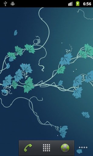 Gratis Växter live wallpaper för Android på surfplattan arbetsbordet: Ivy leaf.