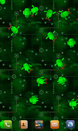 Jack's androids - ladda ner levande bakgrundsbilder till Android 2.2 mobiler.