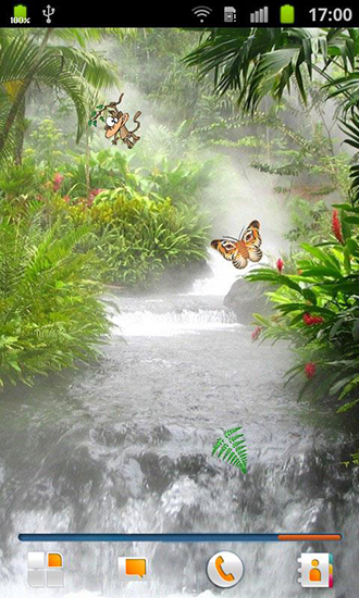 Gratis levande bakgrundsbilder Jungle by Happy på Android-mobiler och surfplattor.