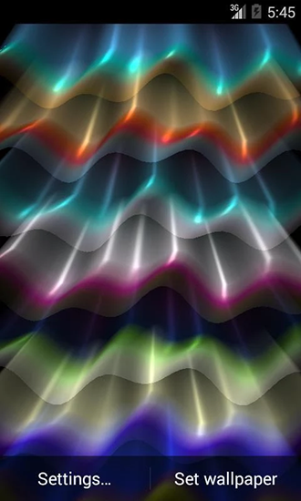 Light wave - ladda ner levande bakgrundsbilder till Android 4.4.2 mobiler.