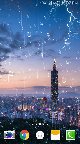 Ladda ner Lightning storm by live wallpaper HongKong - gratis live wallpaper för Android på skrivbordet.