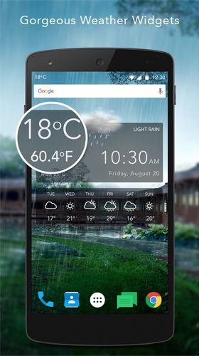Ladda ner Live weather - gratis live wallpaper för Android på skrivbordet.