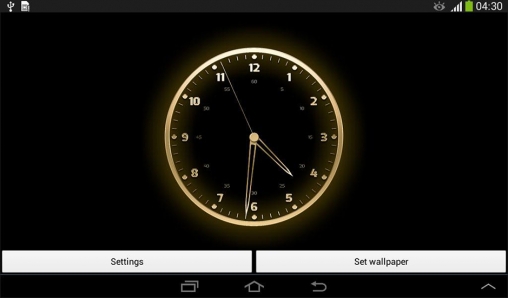 Gratis live wallpaper för Android på surfplattan arbetsbordet: Live clock.