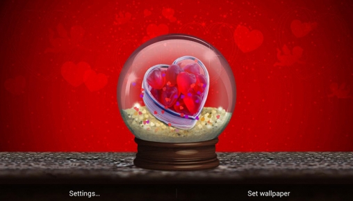 Gratis live wallpaper för Android på surfplattan arbetsbordet: Love world.