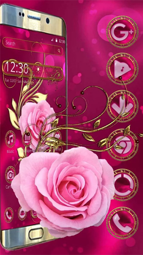 Ladda ner Luxury vintage rose - gratis live wallpaper för Android på skrivbordet.