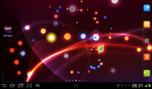Magic - ladda ner levande bakgrundsbilder till Android 1.5 mobiler.