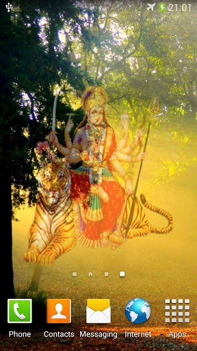Magic Durga & temple - ladda ner levande bakgrundsbilder till Android 4.2 mobiler.
