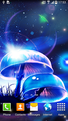 Gratis levande bakgrundsbilder Magic mushroom på Android-mobiler och surfplattor.