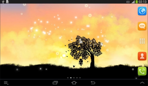 Gratis Landskap live wallpaper för Android på surfplattan arbetsbordet: Magic touch.