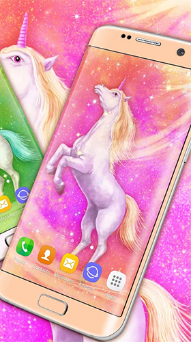 Ladda ner Majestic unicorn - gratis live wallpaper för Android på skrivbordet.