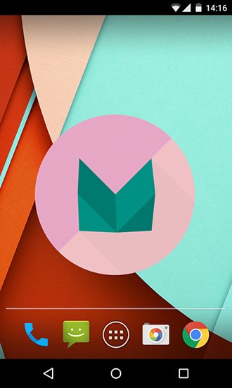 Gratis Logotyper live wallpaper för Android på surfplattan arbetsbordet: Marshmallow 3D.