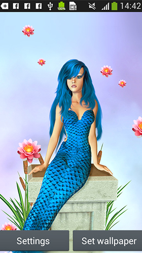Ladda ner Mermaid by Latest Live Wallpapers - gratis live wallpaper för Android på skrivbordet.