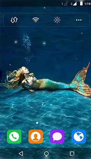 Gratis levande bakgrundsbilder Mermaid by MYFREEAPPS.DE på Android-mobiler och surfplattor.
