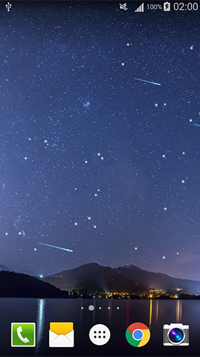 Ladda ner Meteors sky - gratis live wallpaper för Android på skrivbordet.