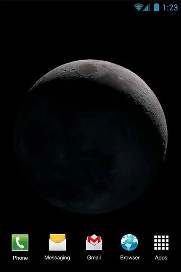 Gratis levande bakgrundsbilder Moon phases på Android-mobiler och surfplattor.