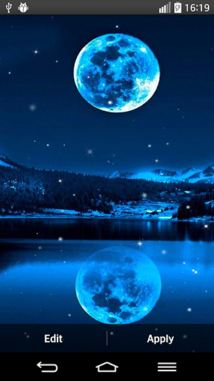 Gratis levande bakgrundsbilder Moonlight by Top live wallpapers på Android-mobiler och surfplattor.