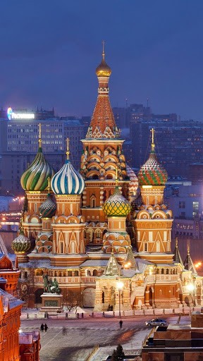 Moscow - ladda ner levande bakgrundsbilder till Android 5.1 mobiler.