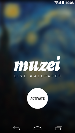 Gratis Bakgrund live wallpaper för Android på surfplattan arbetsbordet: Muzei.
