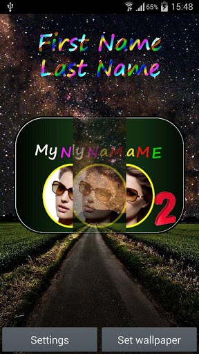 Gratis levande bakgrundsbilder My name 2 på Android-mobiler och surfplattor.