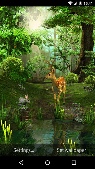 Nature 3D - ladda ner levande bakgrundsbilder till Android 4.4.2 mobiler.