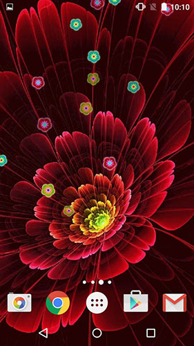 Ladda ner Neon flowers by Phoenix Live Wallpapers - gratis live wallpaper för Android på skrivbordet.