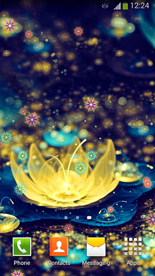 Neon flowers 2 - ladda ner levande bakgrundsbilder till Android 4.0. .�.�. .�.�.�.�.�.�.�.� mobiler.