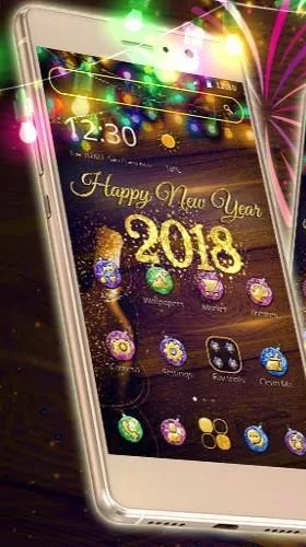 Ladda ner New Year 2018 - gratis live wallpaper för Android på skrivbordet.